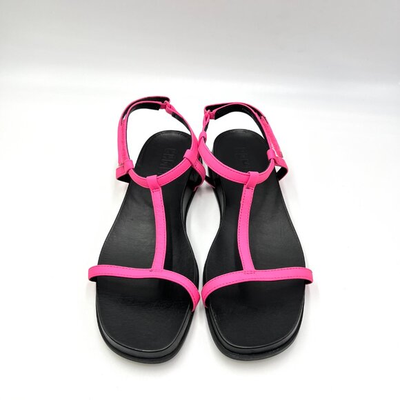 Camper Womens 37 EU 7 US Hot Pink And Black Minimalist Sandals Shoes‎ - Picture 2 of 14